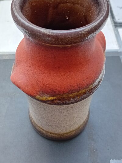 Bordeaux rode pot met bol deksel ART: 4101