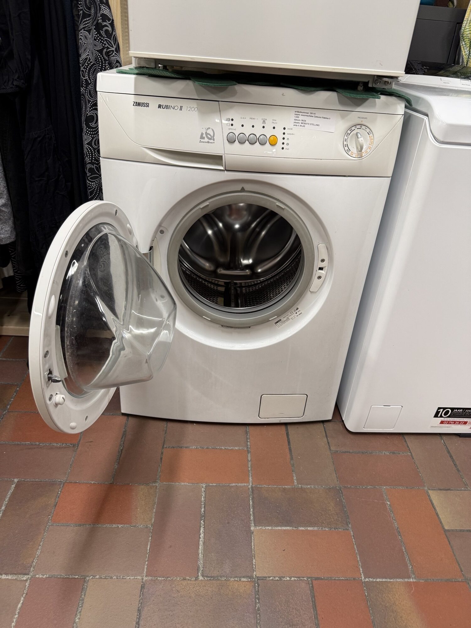VERKOCHT Zanussi waschmachine Rubino 1200 artnr. 36142 - Afbeelding 4