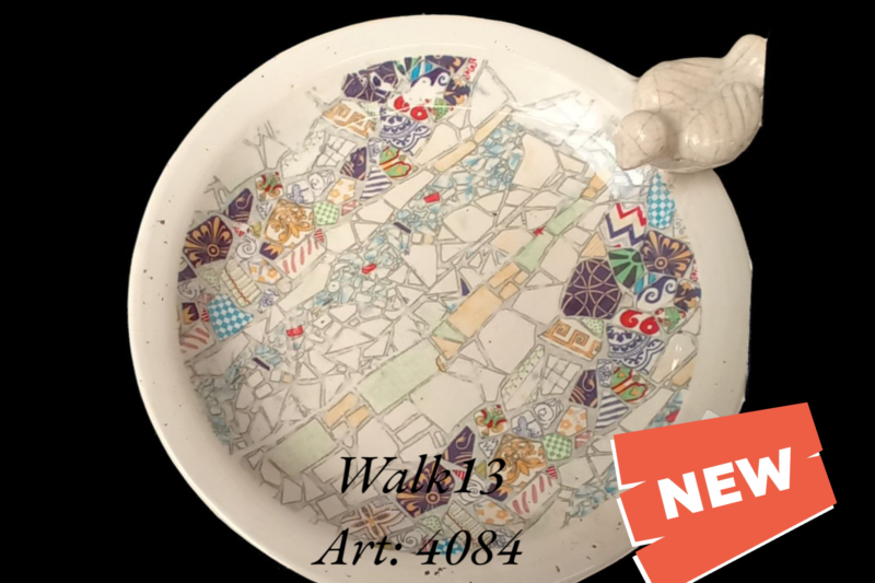keramieke ingekleurde drinkwaterbak Art 4084 - Afbeelding 3