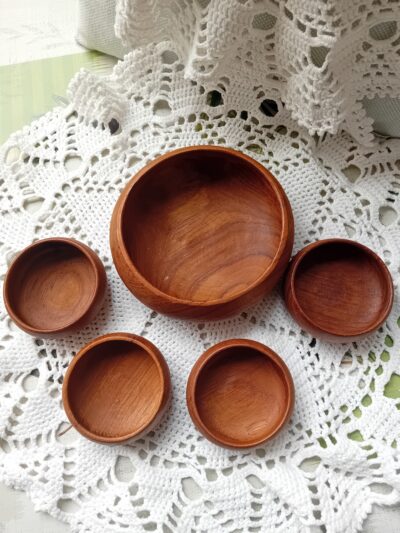 Houten schaaltjes set ART: 4138