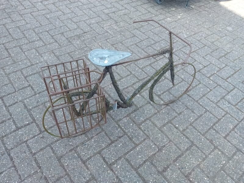Metalen fiets ornament ART: 4146 - Afbeelding 2