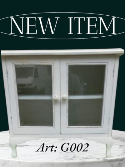 Brocante kastje met glasdeuren ART: G002