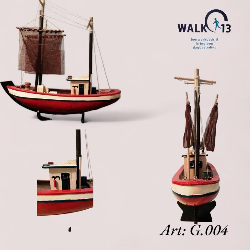 Viskotter van hout ART: G004 - Afbeelding 3