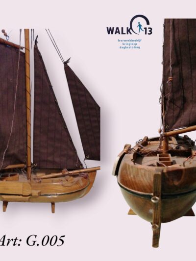 Vintage houten vissers boot ART: G005