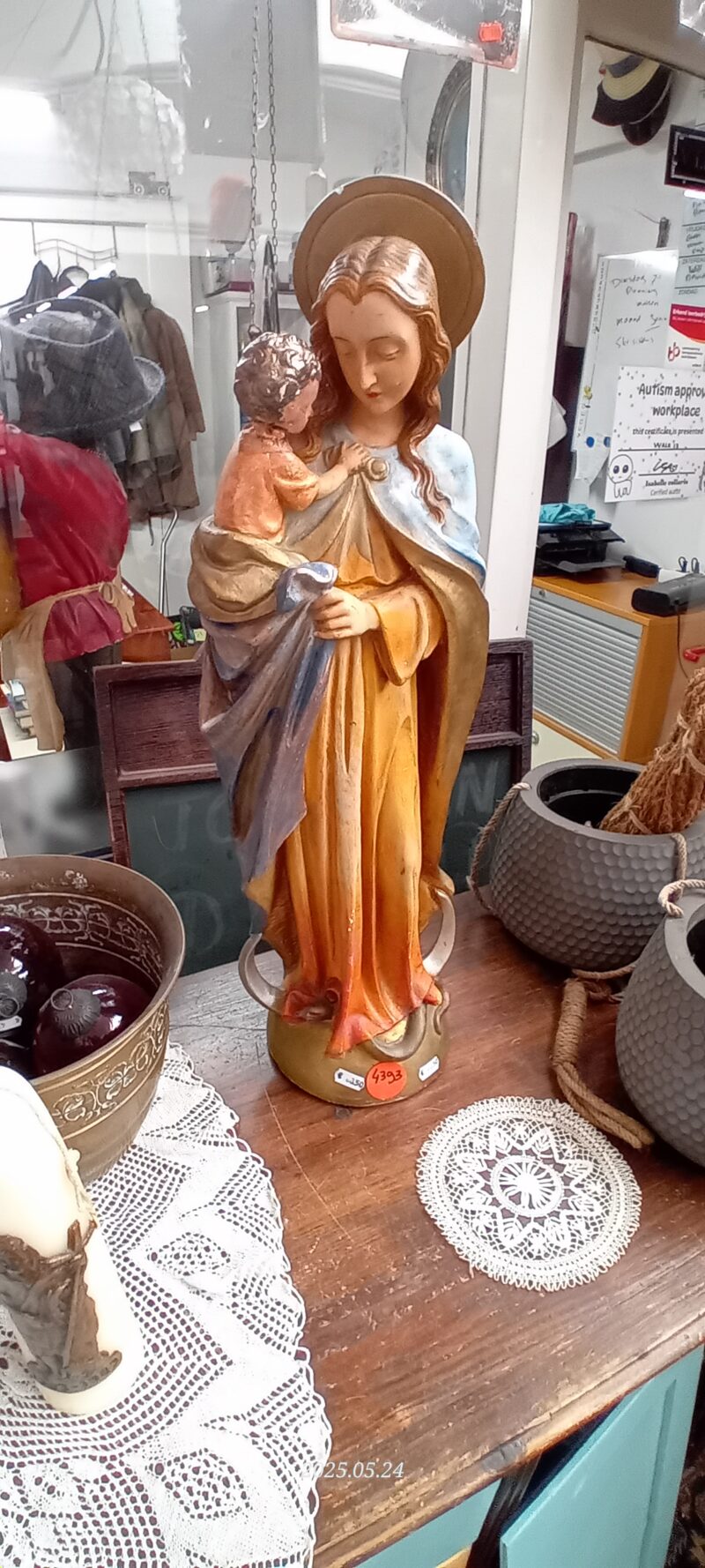 Beeld Maria met peuter Jezus ART: 4393