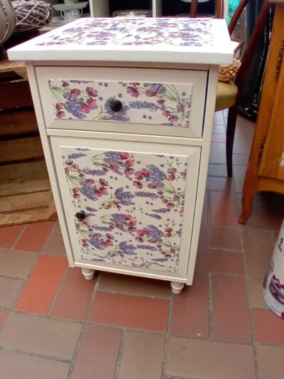 Vintage gepimpt dubbel nachtkastje ART: 4401