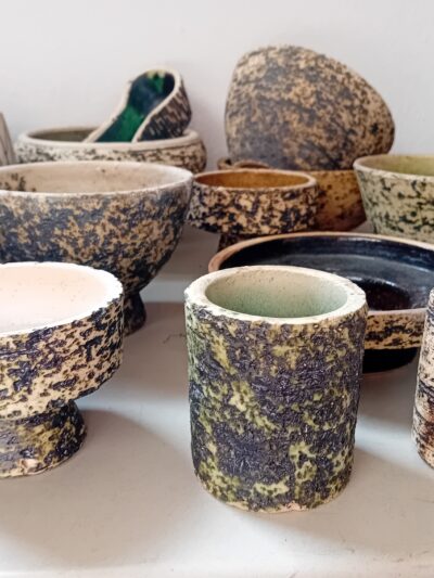 Verzameling berkenbast bloempotten ART: 4476