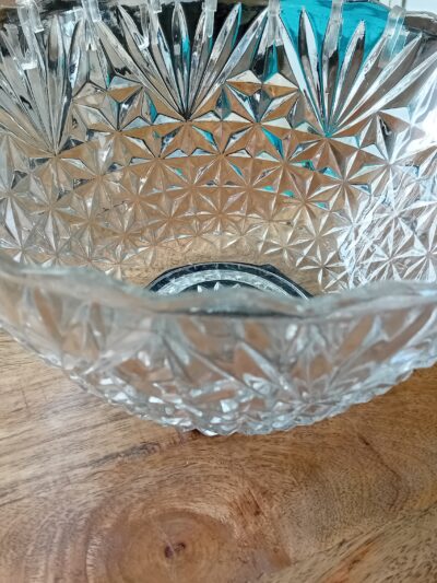 Chrystal serving bowl set with glass mugs Art: 37556