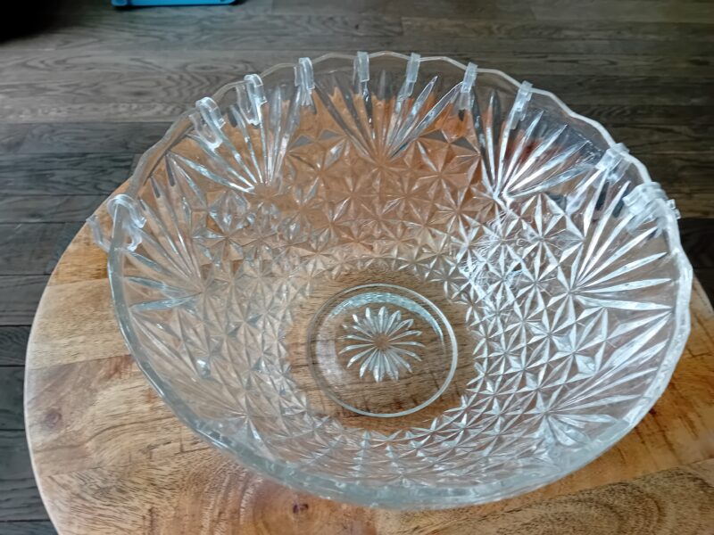 Chrystal serving bowl set with glass mugs Art: 37556 - Afbeelding 3