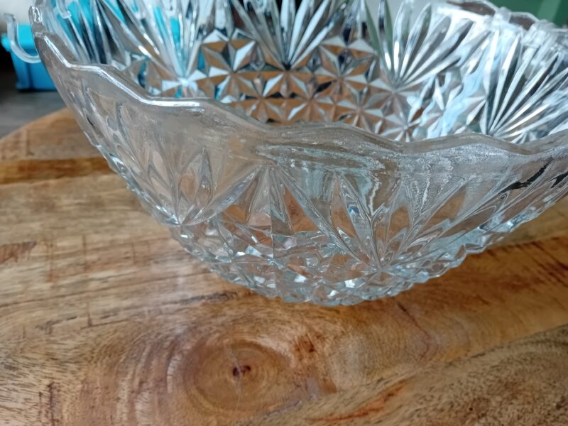 Chrystal serving bowl set with glass mugs Art: 37556 - Afbeelding 4