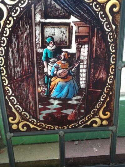 Rechthoekig glas in lood ART: 4446