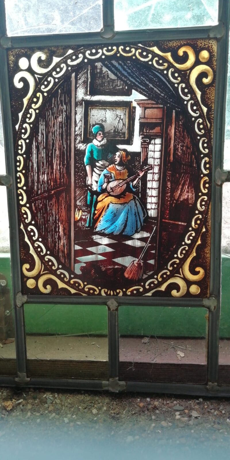Rechthoekig glas in lood ART: 4446 - Afbeelding 4