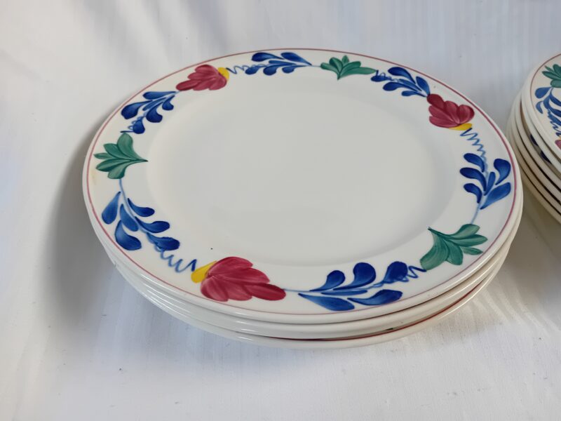 11x Platte borden Boerenbont ART: 37849 - Afbeelding 3