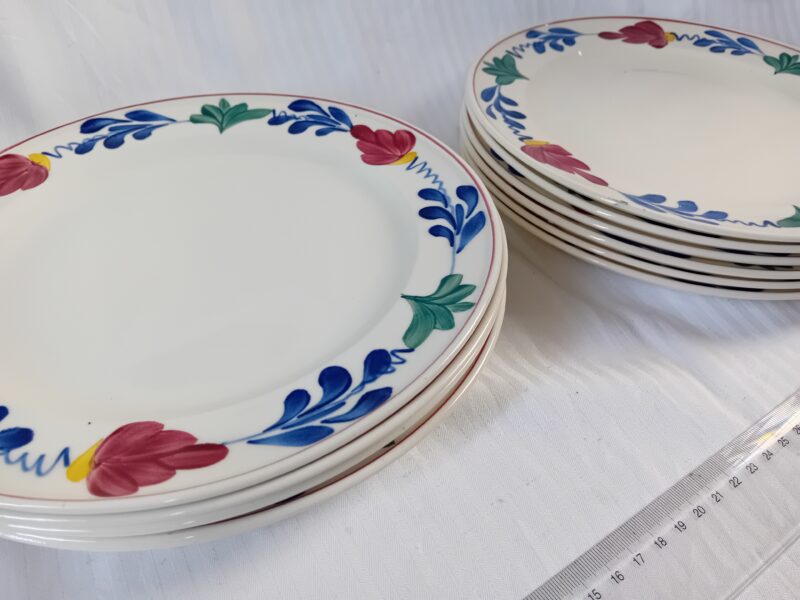 11x Platte borden Boerenbont ART: 37849 - Afbeelding 2