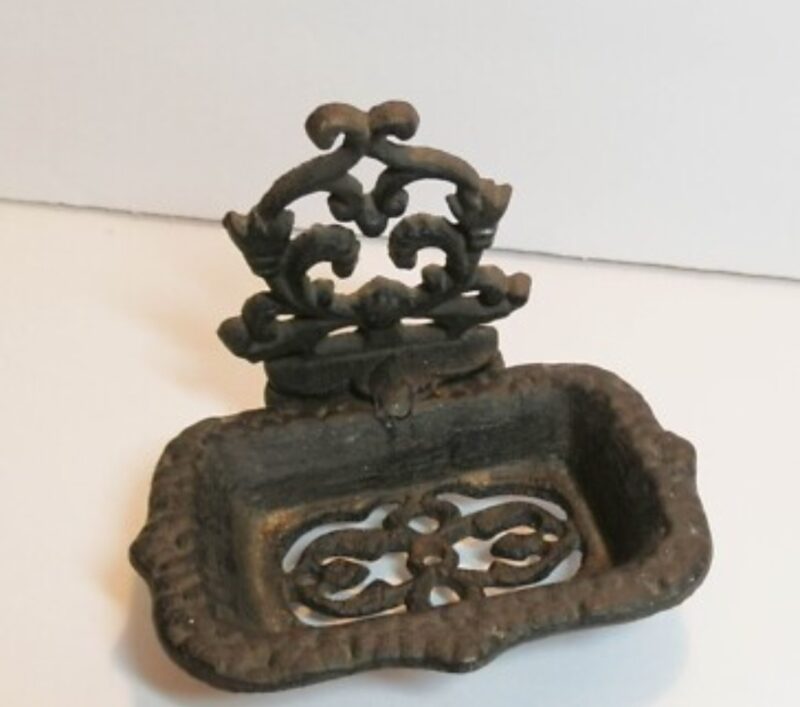 Gietijzeren Vintage zeepbakje Art: 37899 - Afbeelding 2