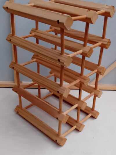 Houten Wijnrek voor 6 flessen