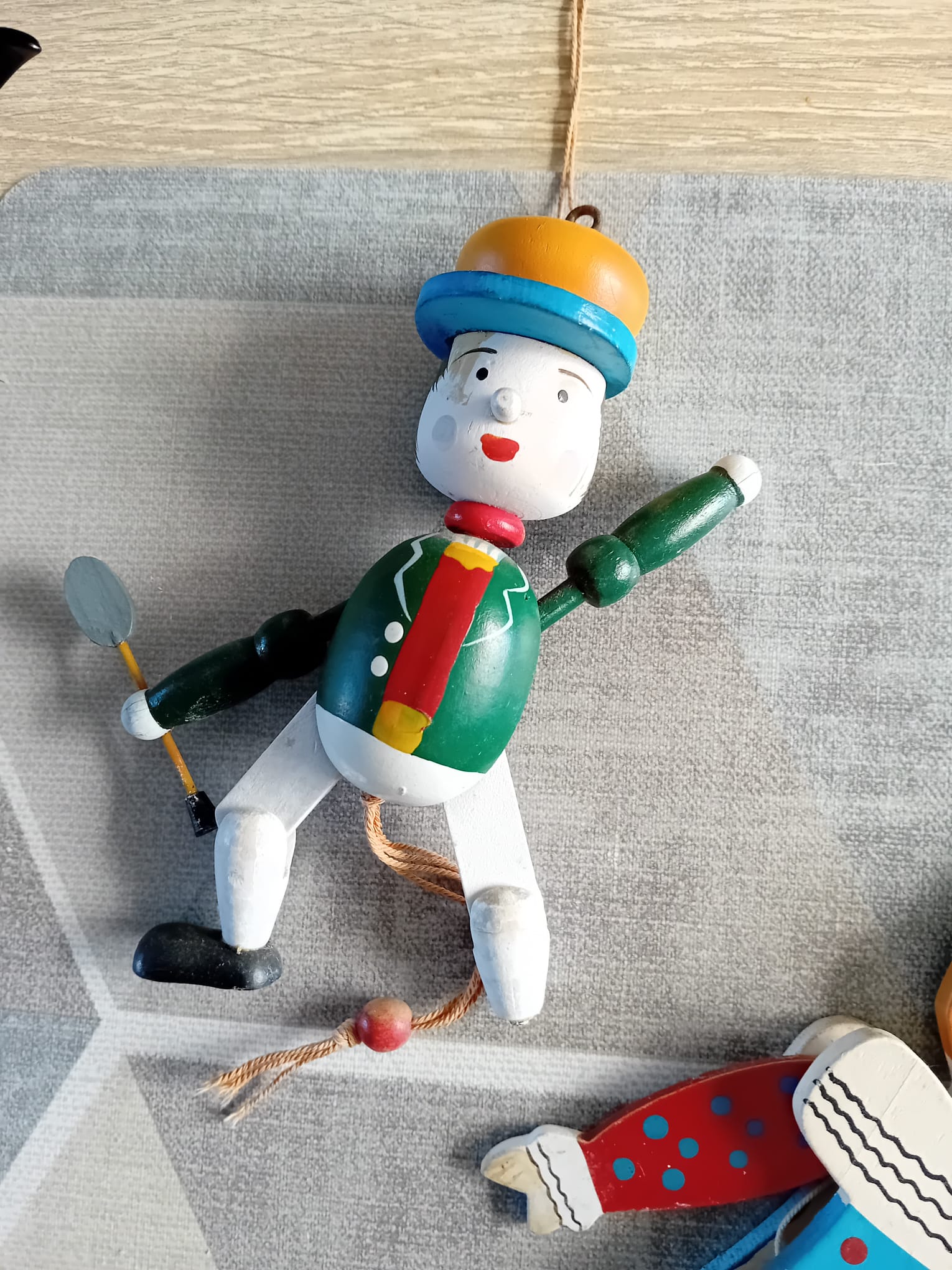 4 houten trekpoppen - Afbeelding 6