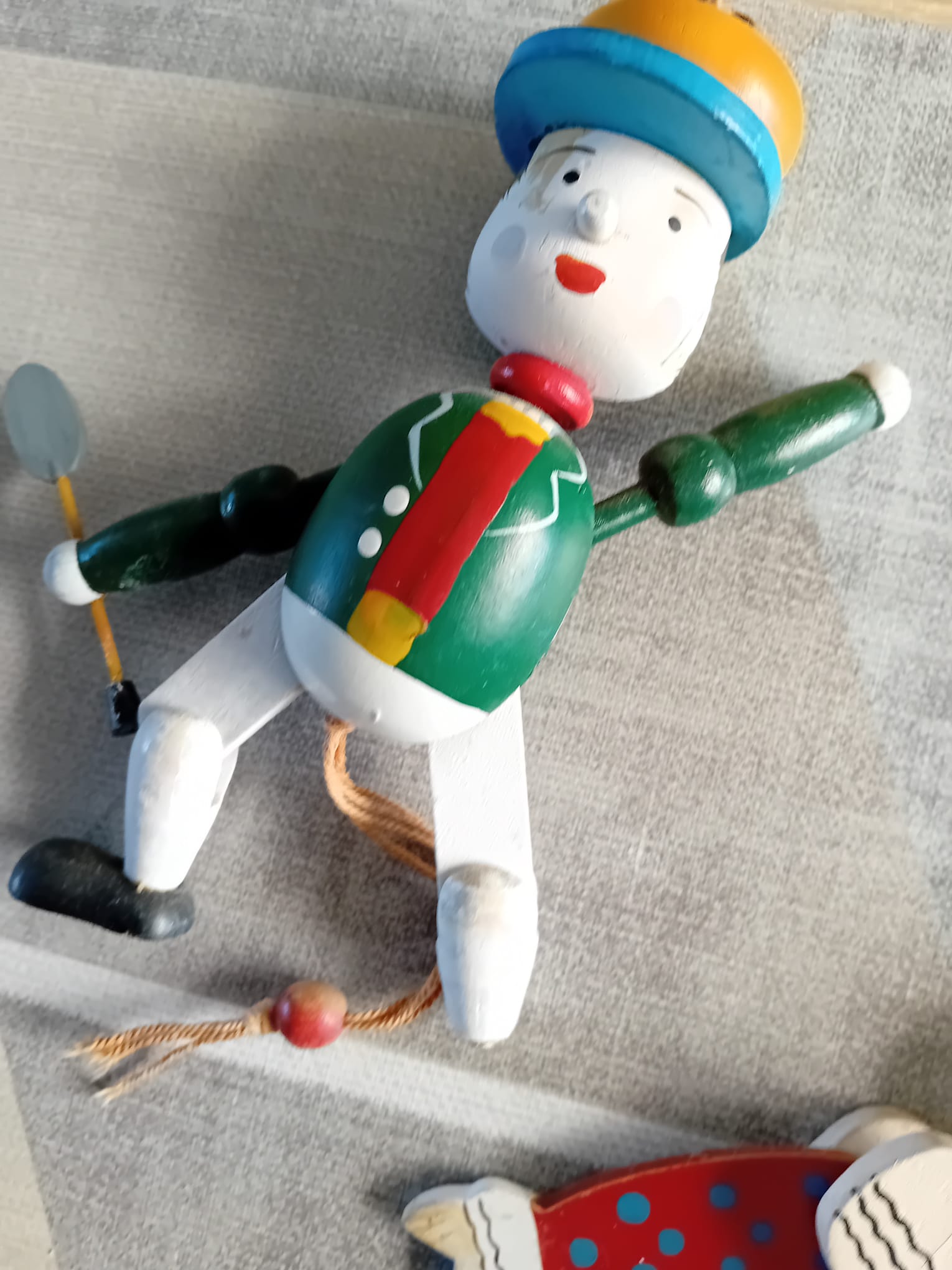 4 houten trekpoppen - Afbeelding 5