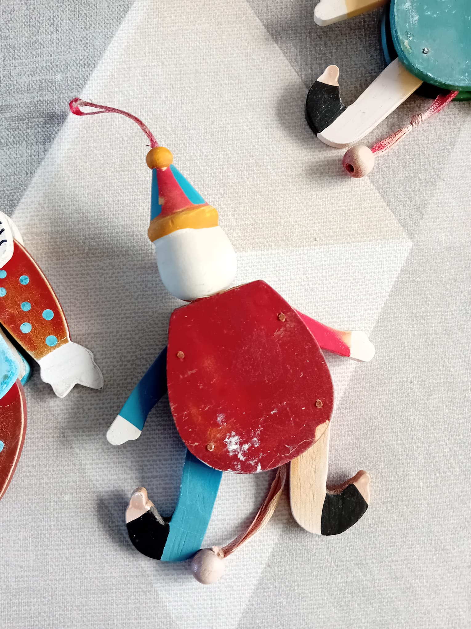 4 houten trekpoppen - Afbeelding 7