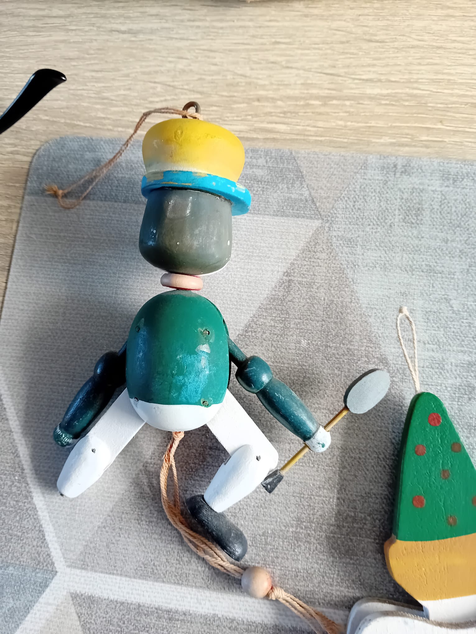 4 houten trekpoppen - Afbeelding 9