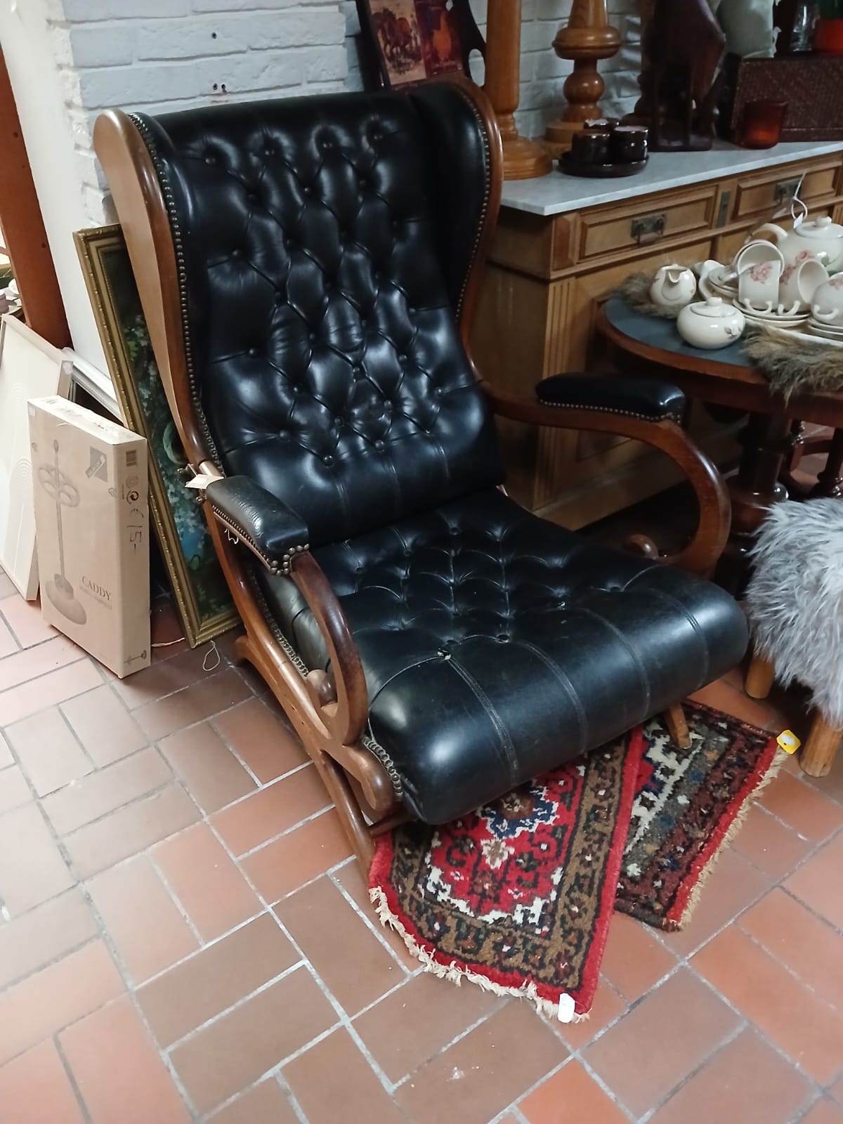 Vintage Chesterfield zetel artnr. 39104
