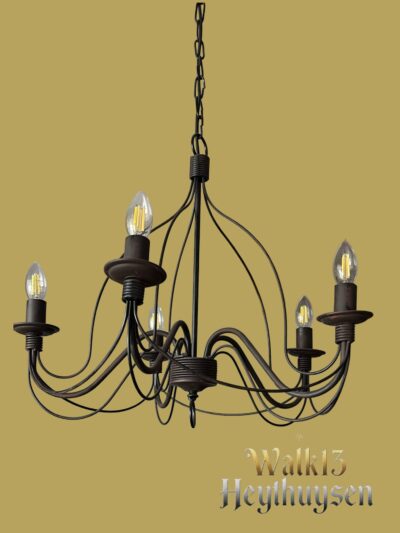 Plafondlamp Ideal Lux Corte SP5 Ruggine