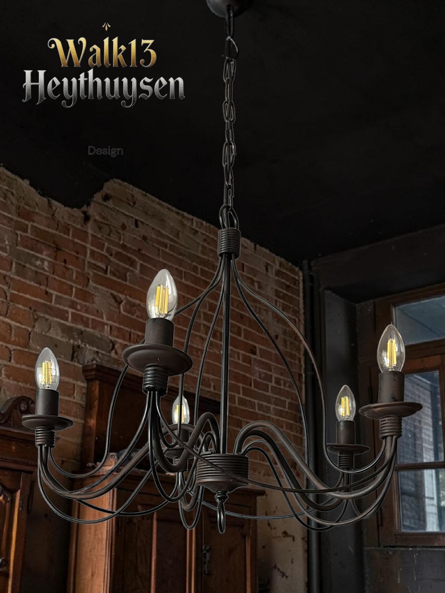 Plafondlamp Ideal Lux Corte SP5 Ruggine - Afbeelding 4