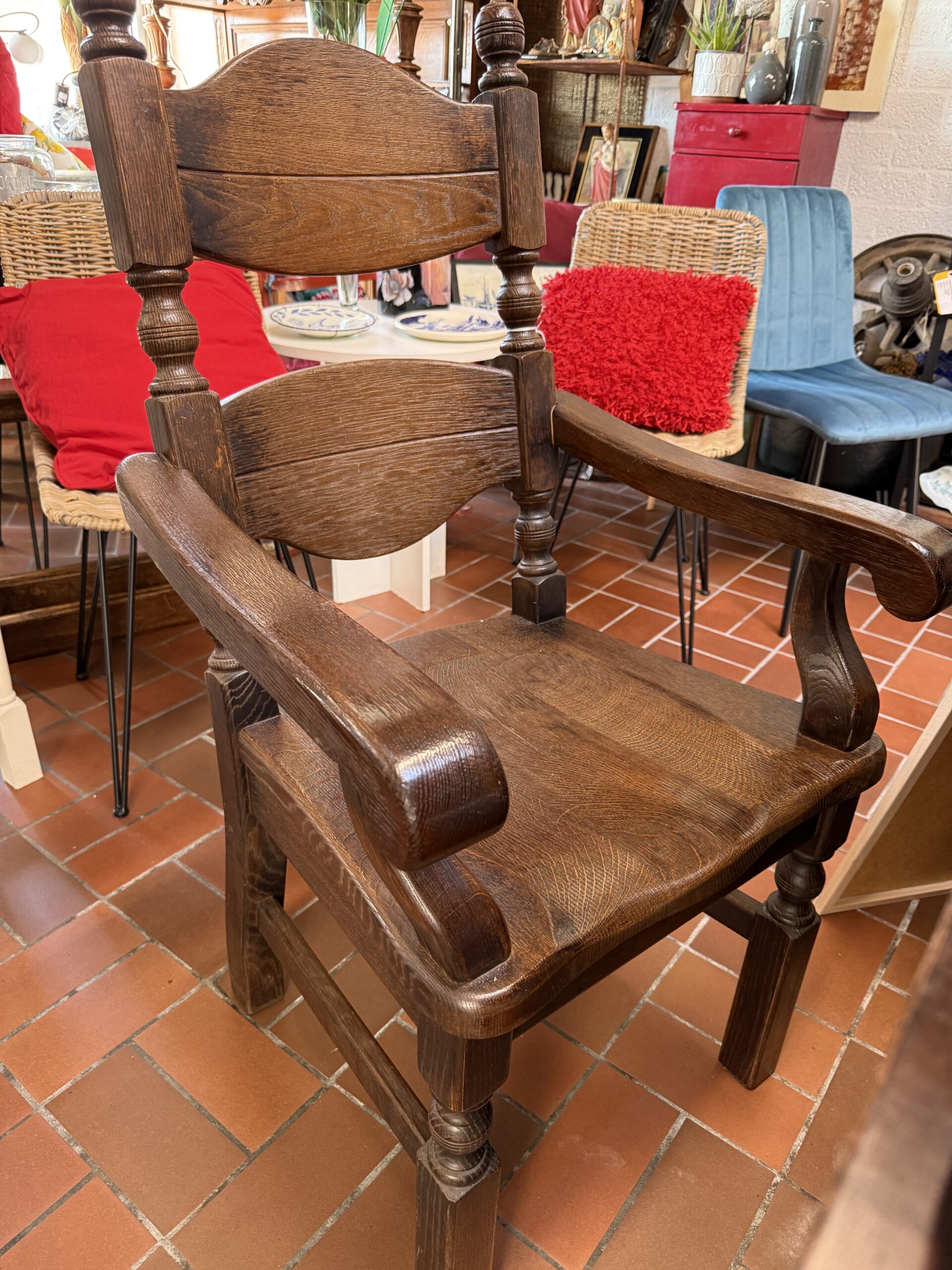 Houten eetkamer stoel artnr.39297
