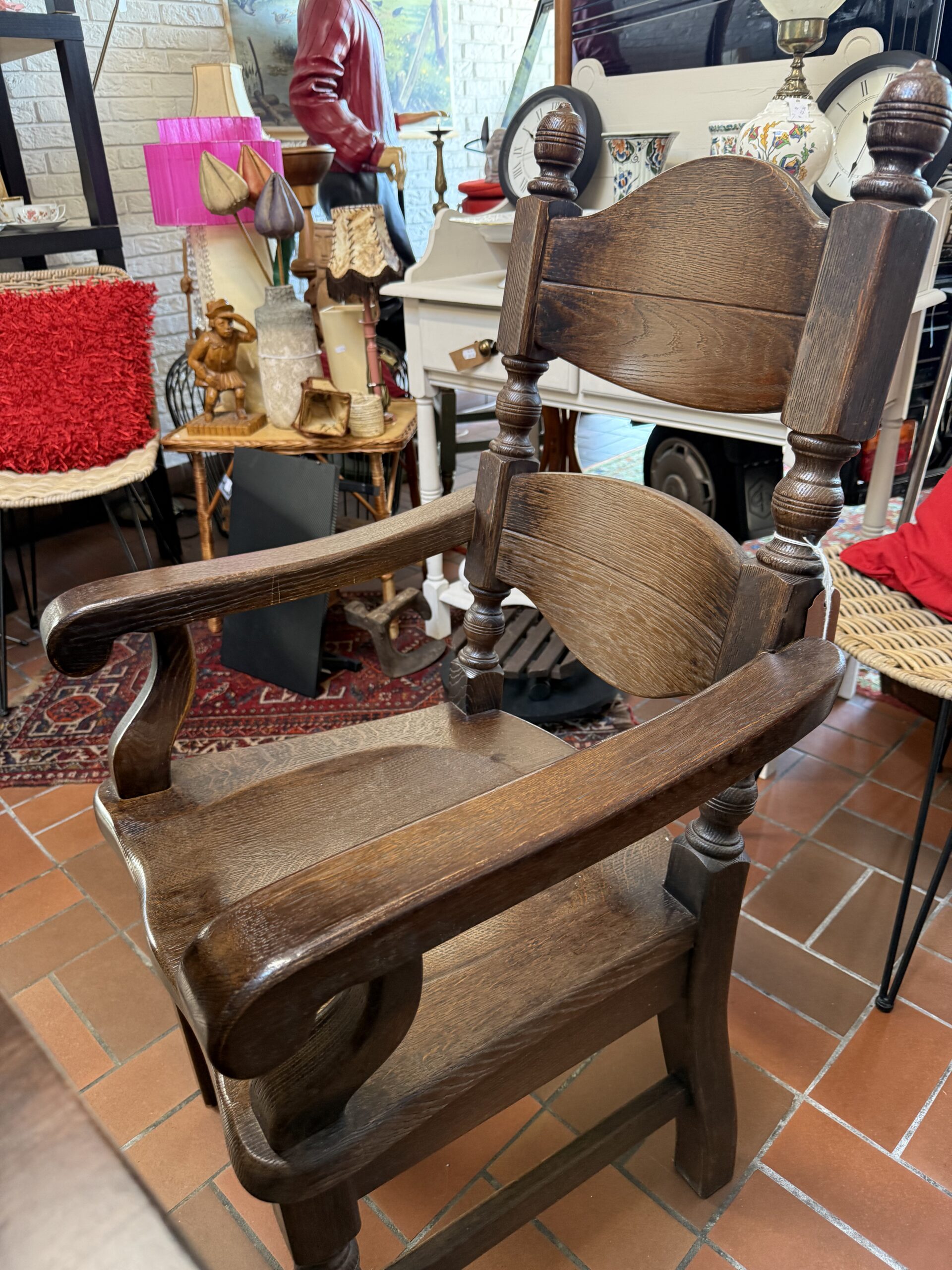 Houten eetkamer stoel artnr.39297 - Afbeelding 2