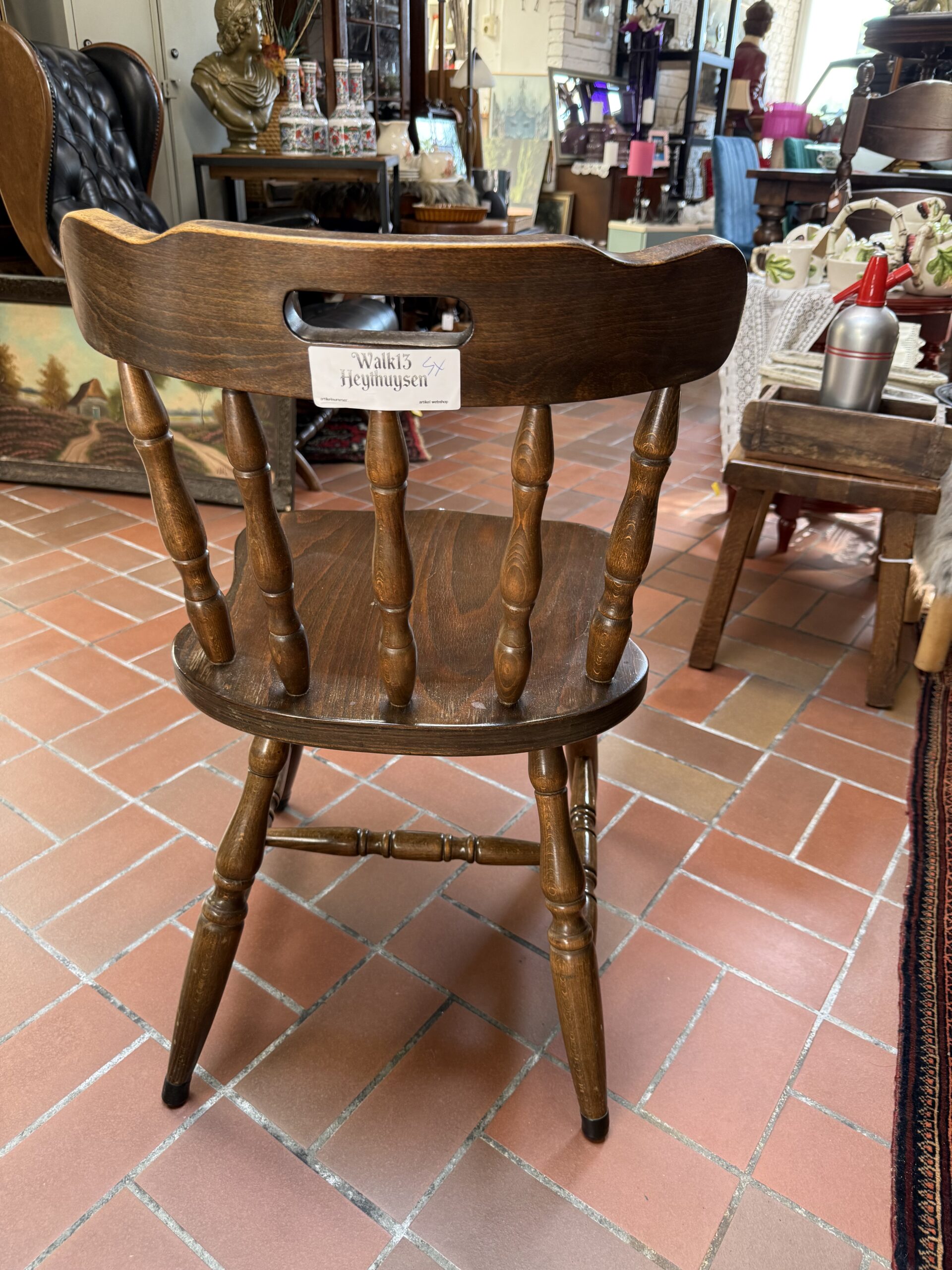 Houten stoelen (4x) artnr.39314 - Afbeelding 3