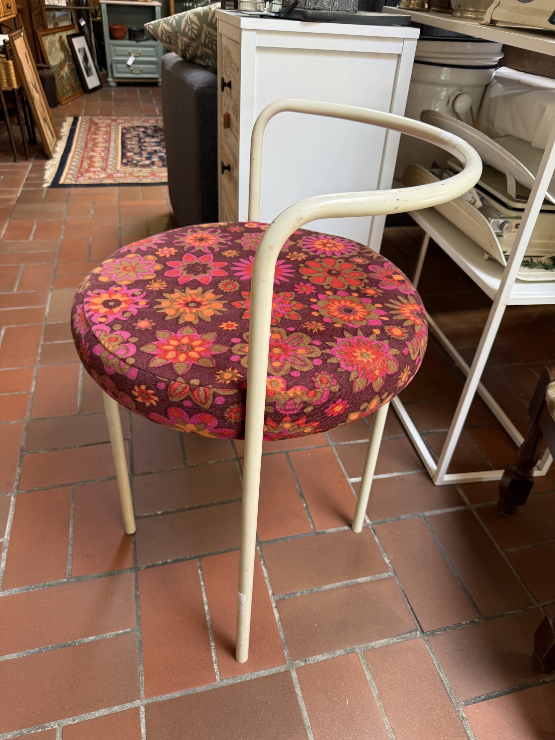Retro krukje met bloemenprint artnr.39318 - Afbeelding 3