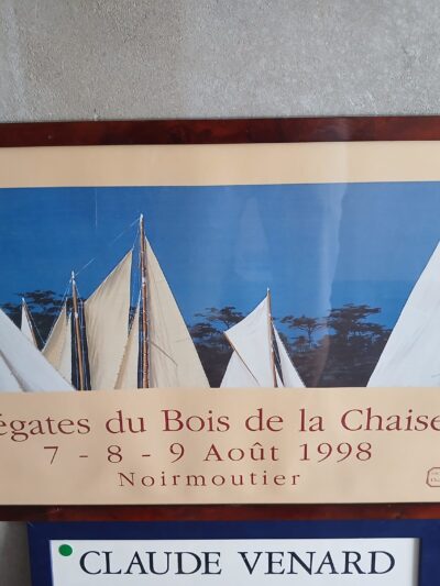 Ingelijste Poster Régates du Bois de la Chaise. Art.nr 39413