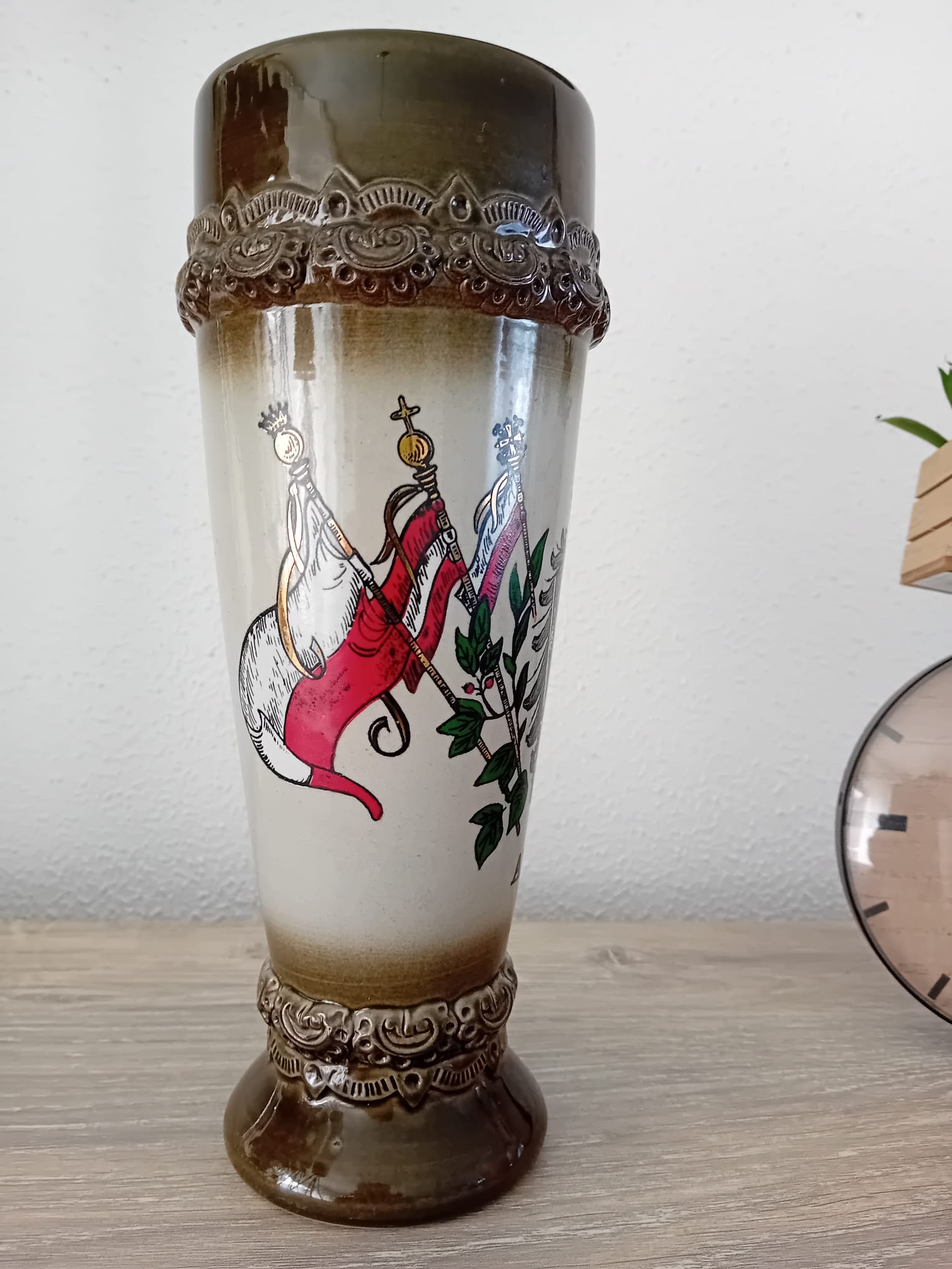 keramieke bierpull met Oostenrijks wapen. (King Werk). art.nr 39399 - Afbeelding 6