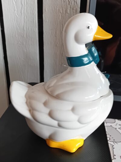 keramische koekjestrommel Holiday Goose (Gans) artnr: 39392