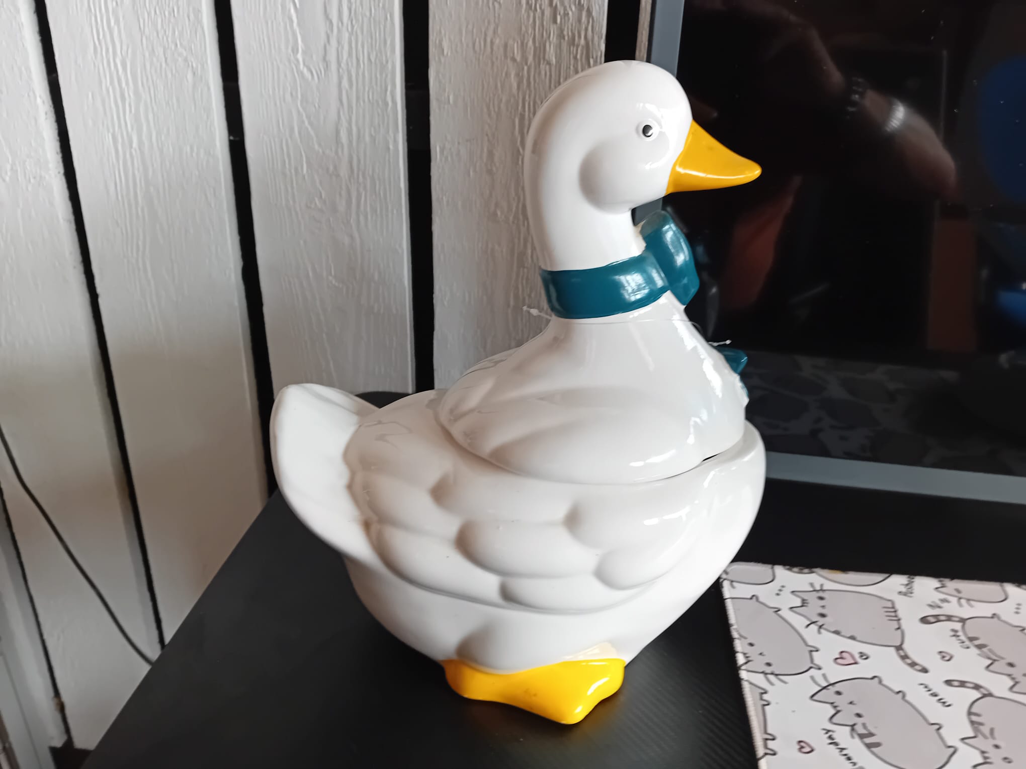 keramische koekjestrommel Holiday Goose (Gans) artnr: 39392