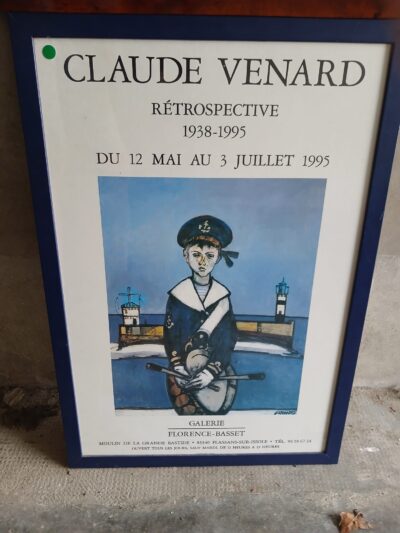 affiche retrospectieve tentoonstelling van de Franse kunstenaar Claude Venard Art.nr 39408