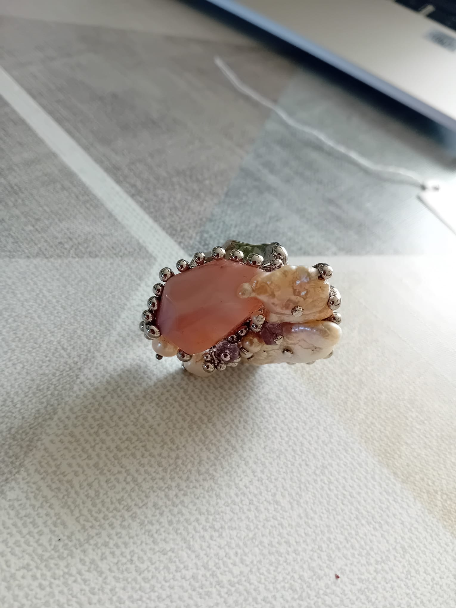 Brocante Bohemian style ring maat 17,5 artnr: 3914 - Afbeelding 2