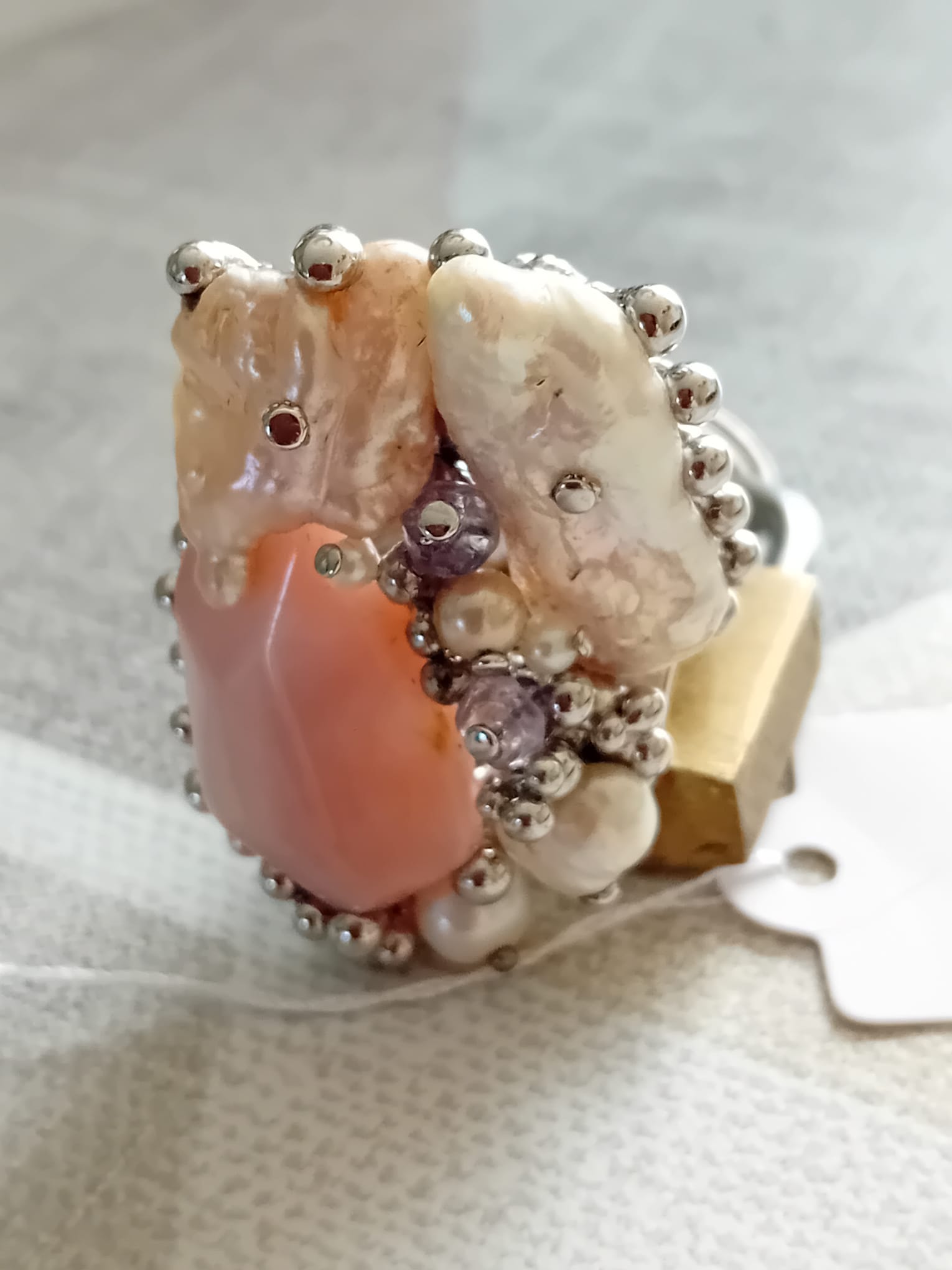 Brocante Bohemian style ring maat 17,5 artnr: 3914 - Afbeelding 4