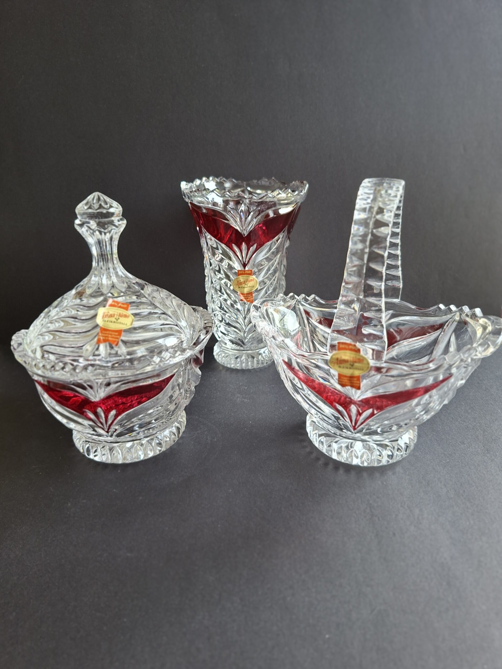 Anna HütteKristal set van 3 Art.nr 40114