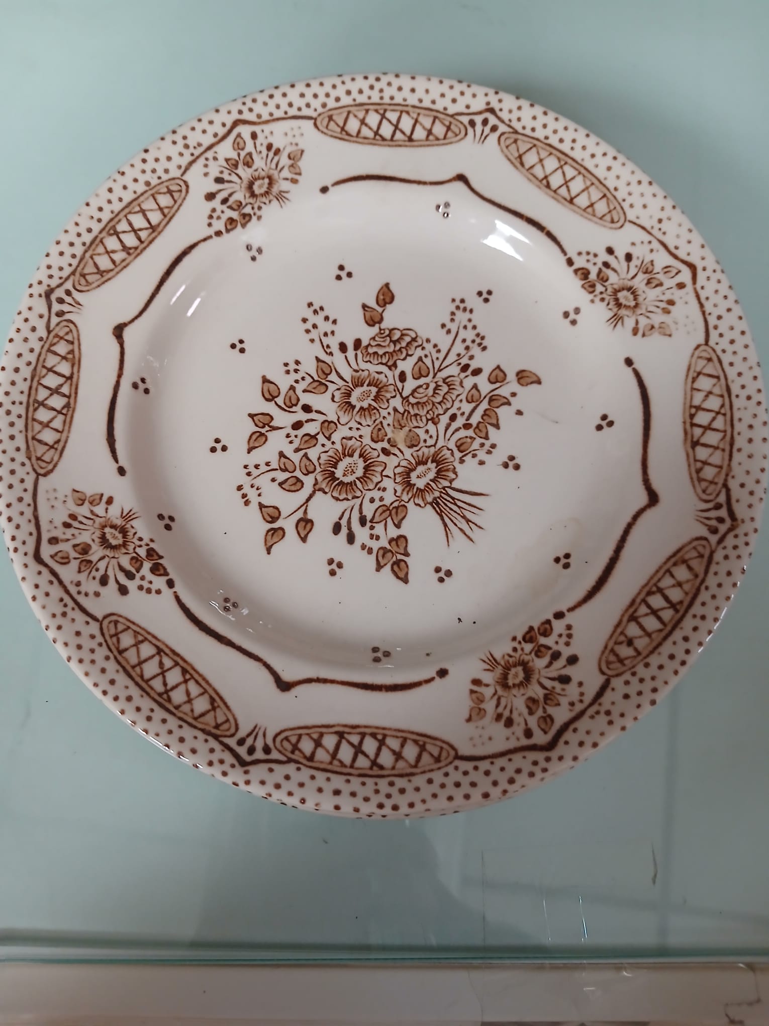 6 x English Ironstone Tableware gebaksborden art.nr 40346