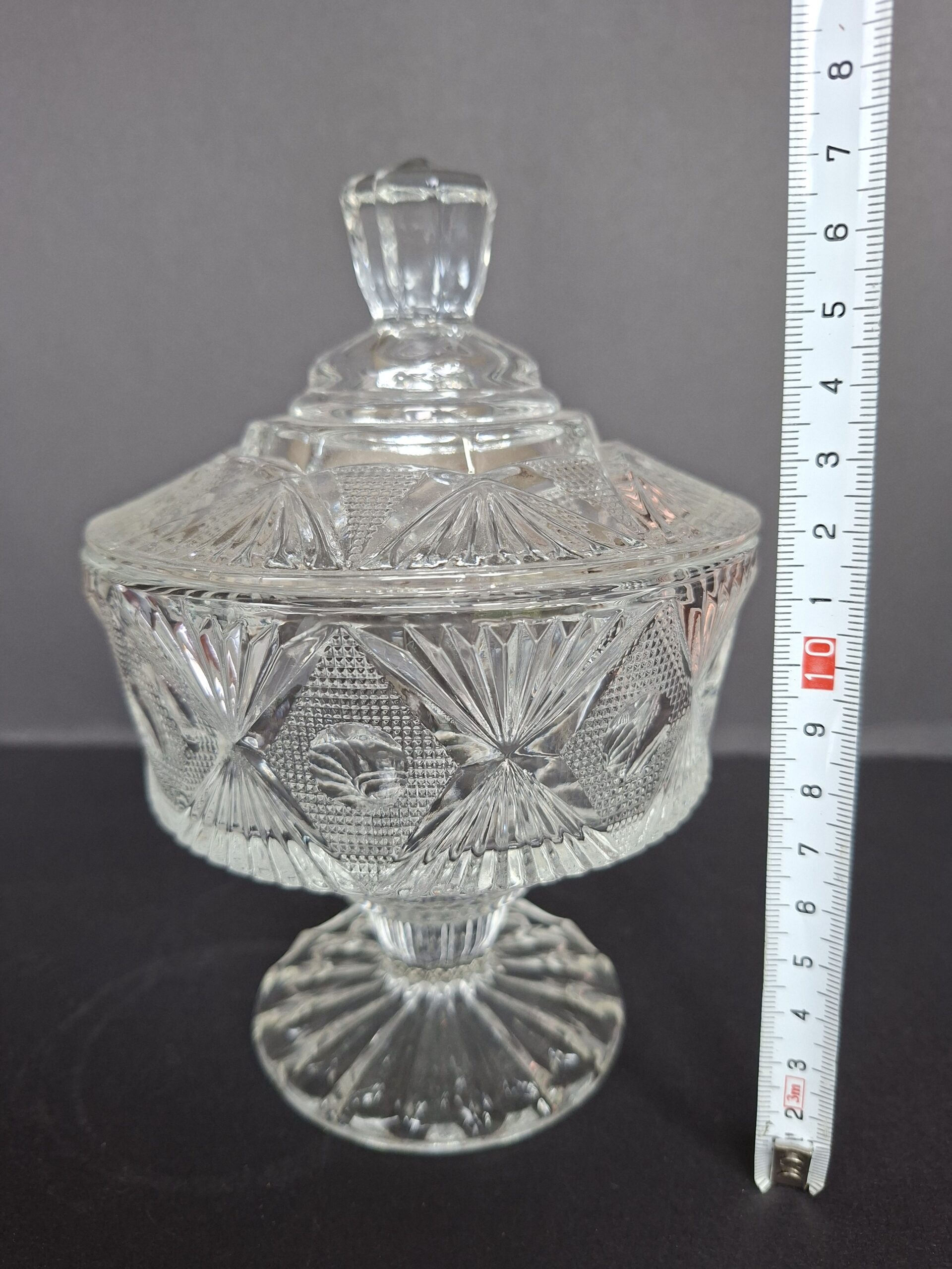 Bonbonnière van kristal, art. nr 40440 - Afbeelding 4