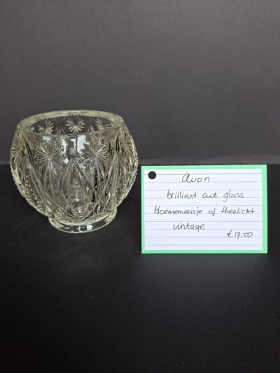 Vintage Avon Diamond Cut Crystal Starburst Bow, art. nr 40501