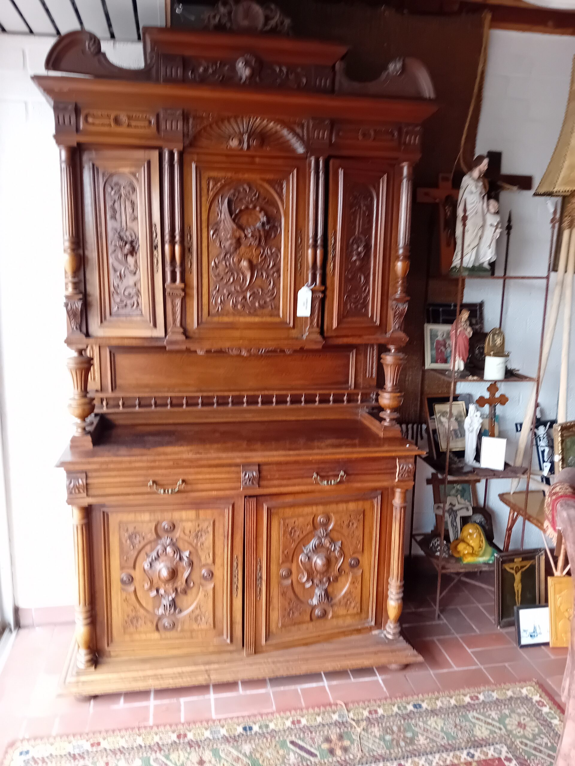 Henry Deux kast jaar1880 art.nr 40712 - Afbeelding 2
