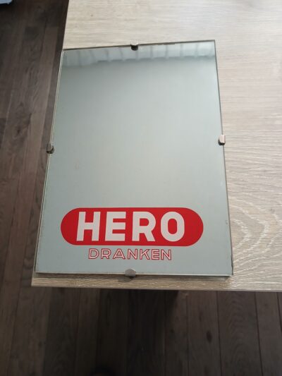 Vintage spiegel HERO Dranken 30 x 20 cm. art.nr. 40559