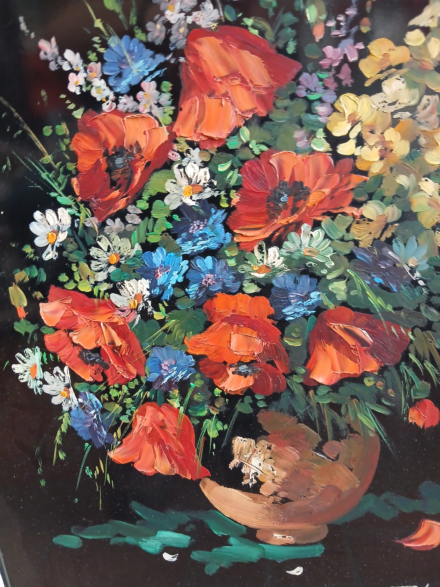 bloemstilleven 76 x 60 cm art.nr 40761 - Afbeelding 5