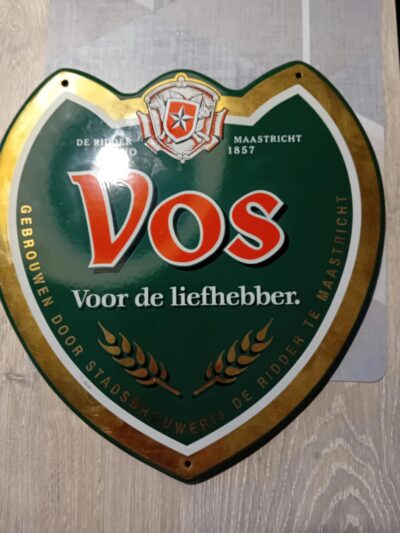 Reclamebord van Vos Bovengistend Bier, art.nr. 40533